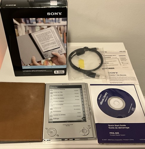 Sony prs 505 silver e - 6", e-ink