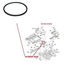 Cinghia in gomma per unità di caricamento mini disco per lettore CD stereo Sony COMPATTO Hi-Fi