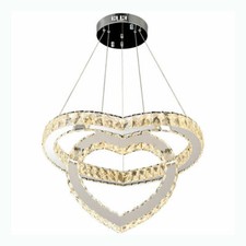 lampadario moderno cristallo a sospensione led camera da letto cucina soggiorno