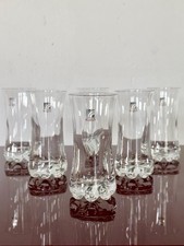 Set 6 bicchieri Bormioli Light & Music vintage anni ’70 ’80 vetro Liquore Amaro