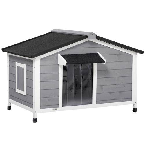 Casetta per cani legno - legno, con
