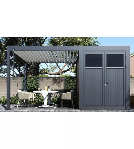 Pergola bioclimatica casetta - pergola, e