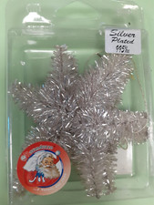 Decorazioni Natalizie Stella Natale 6 punte silver plated 995% Moranduzzo