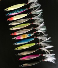 12PCS Cucchiaio Jigging Micro Cucchiaio Jig Esche Jigging Verticali Affondamento Metallo Pesca