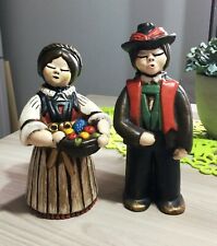 THUN COPPIA UOMO DONNA TIROLESI VESTITI TRADIZIONALI RARI PERFETTI INTROVABILI