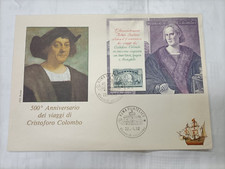 CRISTOFORO COLOMBO -  BUSTA PRIMO GIORNO EMISSIONE ROMA  - 1992