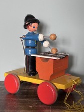 Tamburello In Legno Gioco A Corda Anni 60 Vintage