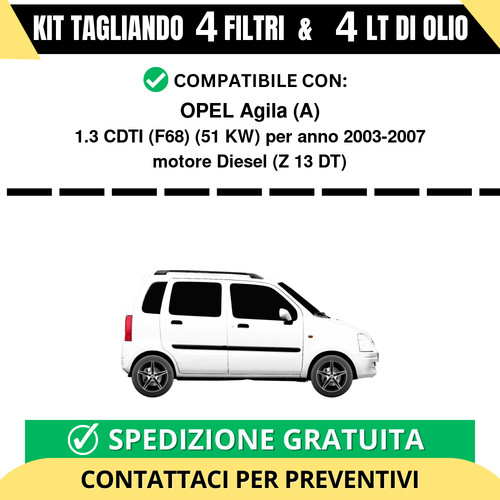 Tagliando per opel - tagliando, agila