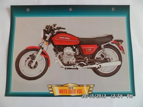 Carte fiche moto - moto, guzzi