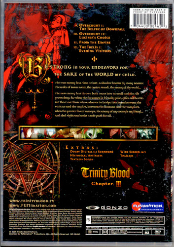 Trinity blood chapter dvd - trinity,