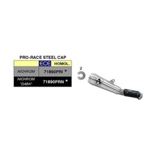 Marmitta ARROW slip-on pro-race nichrom per KTM 790 DUKE 2018-2023