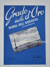 GRADO ISOLA ORO Gorizia Canzone Beguine Ubelli vecchio spartito musicale