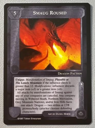 Smaug roused meccg terra - smaug, di