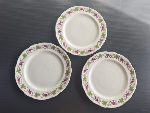 Vintage side plates - vintage, 7"