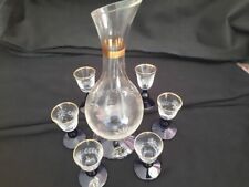 Set 6 bicchieri + Caraffa In Cristallo di 24% di piombo