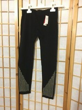 LEGGINS NERI CON STRASS TAGLIA