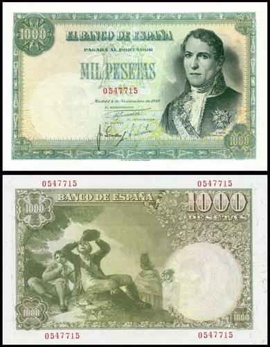 Facsimil billete 1000 pesetas - facsimil,