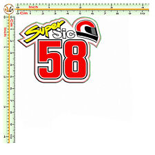 Adesivi Sic 58 Marco simoncelli tribute sticker auto moto casco stampa pvc 1 pz