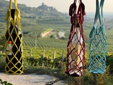 Porta bottiglie vino in pelle