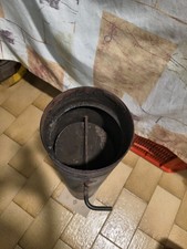 Tubo in Acciaio Nero per Stufa A Legna 150mm Canna Fumaria Serranda Telescopico 