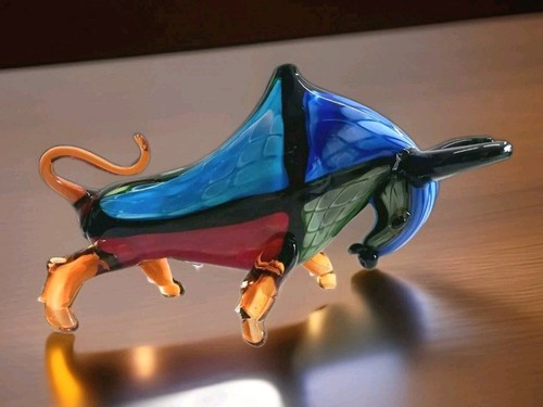 Toro scultura vetro - toro,