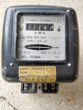 Antico Contatore Elettrico Monofase Enel anni 60-70 Vintage