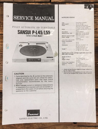 Sansui l45 l55 - p-l45, p-l55