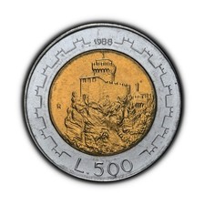 SAN MARINO. 1988, 500 Lire -