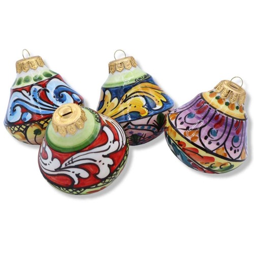 Pallina natale ceramica - pallina,