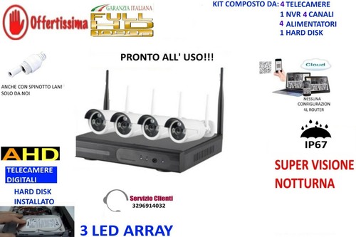 Kit videosorveglianza wireless - kit,