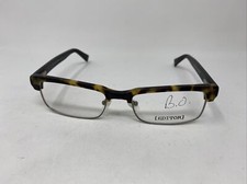 EDITOR RIO EYEGLASSES FRAME 53/18/145 MATTE DEMI TORTOISE BLACK FLEX HINGE O842