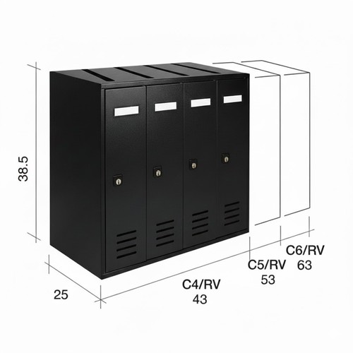 Casellario postale alubox cubo - casellario,