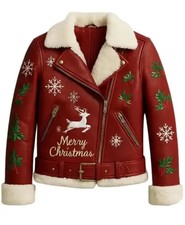 Giacca Donna Natalizia Pelle