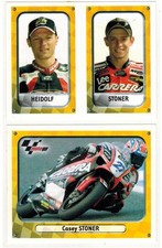 Moto GP 2005 Lot 2 Stickers Casey Stoner Heidolf Panini