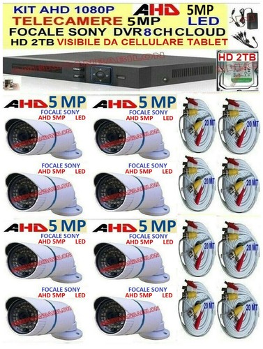 Kit 1080p videosorveglianza - 1080p,