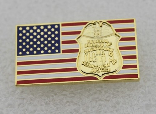 Distintivo fbi usa bandiera - su,