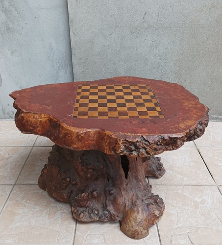 Tavolino scacchi albero ceppo - albero,