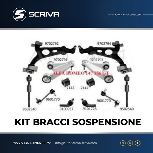 Kit bracci sospensione - bracci,