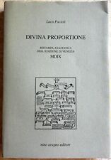 Pacioli Luca: DIVINA PROPORTIONE. 1990