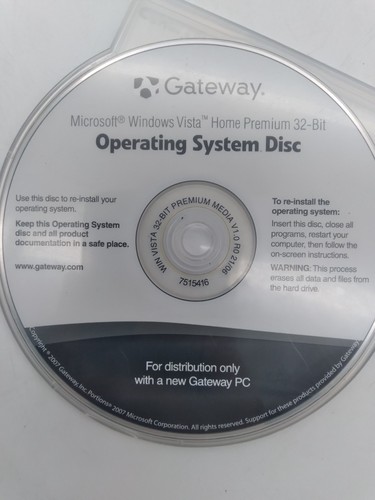 Gateway windows vista - gateway,