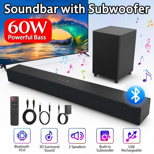 Soundbar 60w con altoparlante - soundbar,