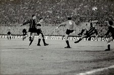 cartolina postcard Calcio Inter Facchetti e Mazzola in Azione