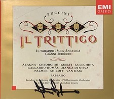 Signed by ANTONIO PAPPANO Puccini Il Trittico ALAGNA GHEORGHIU EMI 3CD Box MINT