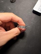 Anello cromato cuori per - cromato,