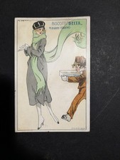 Cartolina pubblicitaria BISCOTTI DELTA M.A.GATTI TORINO _ G.Petiti 