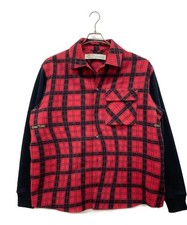 OFFWHITE camicia manica a contrasto Rosso OMGA101R20G53020