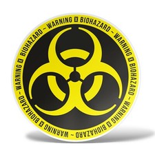 Sticker BIOHAZARD Adesivo Murale Decal Laptop Auto Moto Casco Wall Vinile Parete
