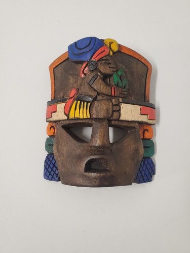 Maschera azteca legno - maschera,