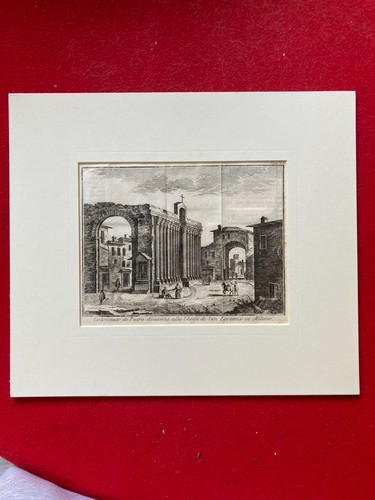 Incisione colonne lorenzo - di, s.lorenzo