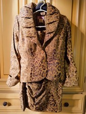 Tailleur elegante per donna alta sartoria,dorato tg 42